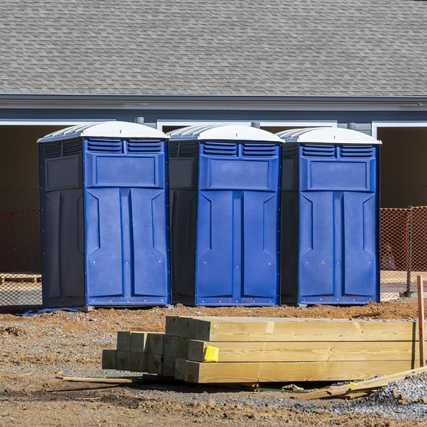 how often are the porta potties cleaned and serviced during a rental period in Newton OH